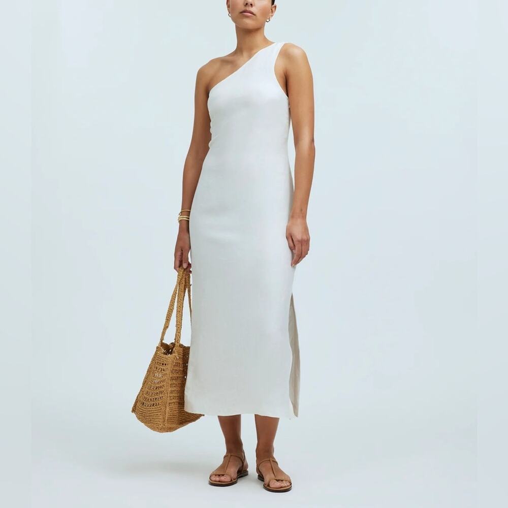 Madewell One-Shoulder Midi Dress Size 6
